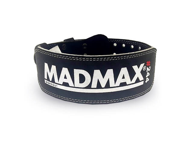 Пояс для важкої атлетики MadMax MFB-244 Sandwich шкіряний Black S - Фото 6