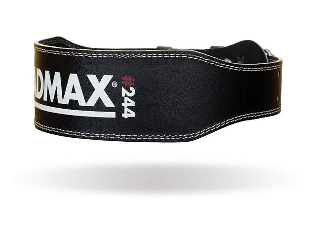 Пояс для важкої атлетики MadMax MFB-244 Sandwich шкіряний Black S - Фото 10