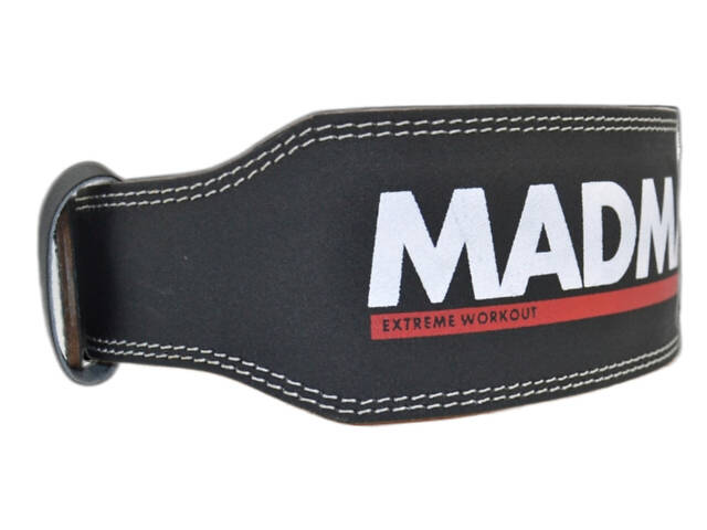 Пояс для важкої атлетики MadMax MFB-245 Full leather шкіряний Black XL - Фото 3