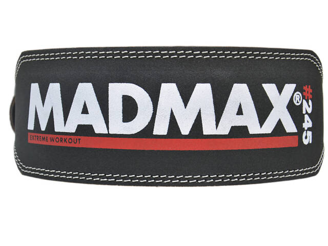 Пояс для важкої атлетики MadMax MFB-245 Full leather шкіряний Black S - Фото 6