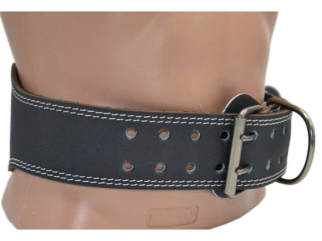 Пояс для важкої атлетики MadMax MFB-245 Full leather шкіряний Black S - Фото 7