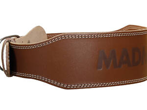Пояс для важкої атлетики MadMax MFB-246 Full leather шкіряний Chocolate brown L