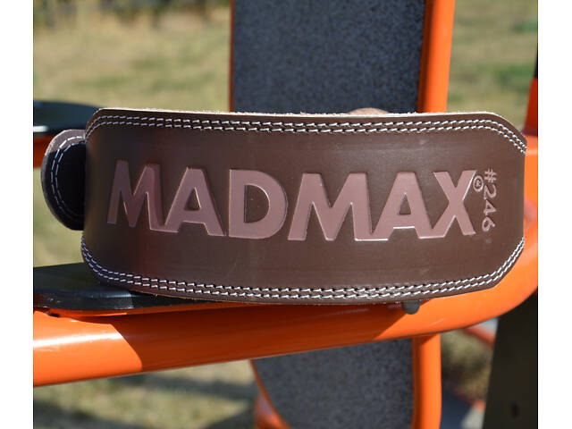 Пояс для важкої атлетики MadMax MFB-246 Full leather шкіряний Chocolate brown XL - Фото 3