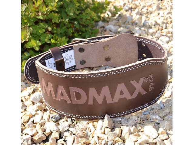 Пояс для важкої атлетики MadMax MFB-246 Full leather шкіряний Chocolate brown XL - Фото 2