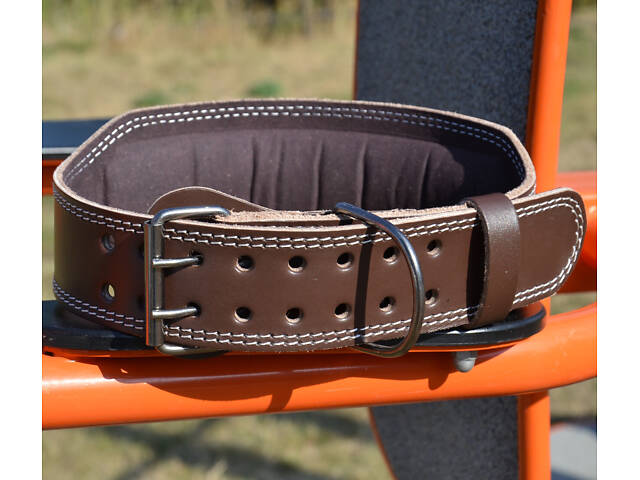 Пояс для важкої атлетики MadMax MFB-246 Full leather шкіряний Chocolate brown XL - Фото 6