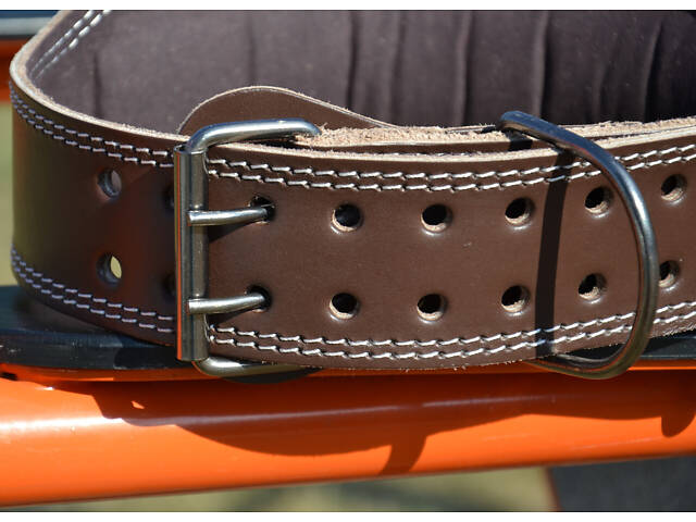 Пояс для важкої атлетики MadMax MFB-246 Full leather шкіряний Chocolate brown S - Фото 4