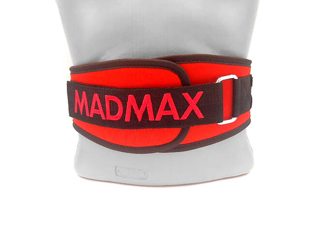 Пояс для важкої атлетики MadMax MFB-421 Simply the Best неопреновий Red XL - Фото 4