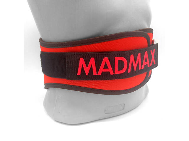 Пояс для важкої атлетики MadMax MFB-421 Simply the Best неопреновий Red XL - Фото 5