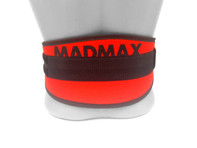 Пояс для важкої атлетики MadMax MFB-421 Simply the Best неопреновий Red XL - Фото 8