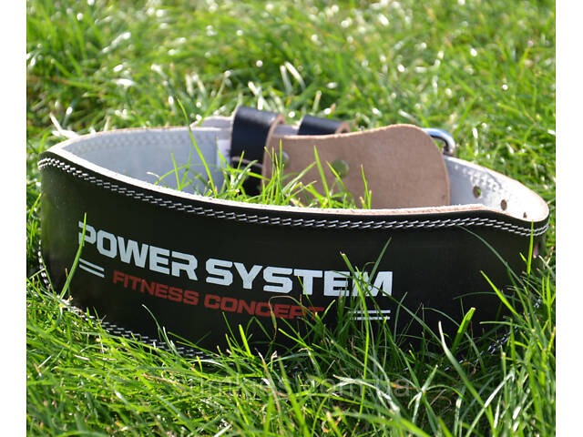 Пояс для важкої атлетики Power System PS-3100 Power шкіряний Black XL - Фото 4