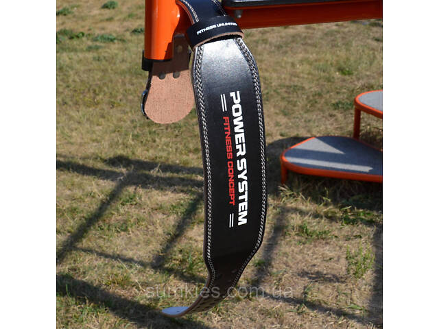 Пояс для важкої атлетики Power System PS-3100 Power шкіряний Black XL - Фото 7