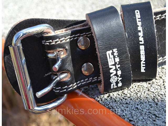 Пояс для важкої атлетики Power System PS-3100 Power шкіряний Black XL - Фото 9