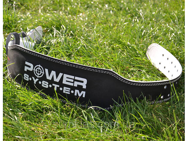 Пояс для важкої атлетики Power System PS-3250 Power Basic шкіряний Black XXL - Фото 5