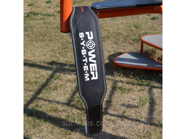 Пояс для важкої атлетики Power System PS-3250 Power Basic шкіряний Black XXL - Фото 8