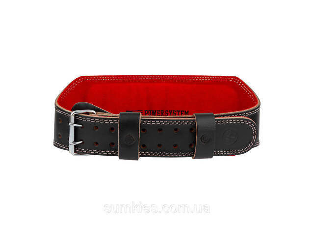 Пояс для важкої атлетики Power System PS-3030 Elite Edition шкіряний Black M - Фото 3