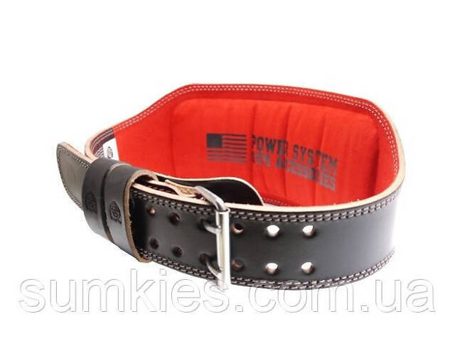 Пояс для важкої атлетики Power System PS-3030 Elite Edition шкіряний Black M - Фото 5