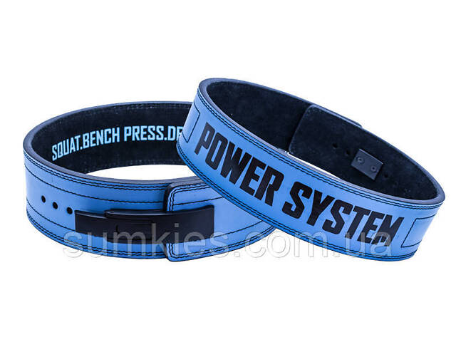 Пояс для важкої атлетики Power System PS-3810 Full Power Blue L - Фото 1