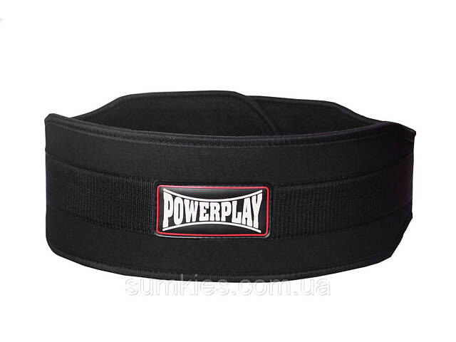 Пояс для важкої атлетики PowerPlay 5535 неопреновий Чорний XL - Фото 1