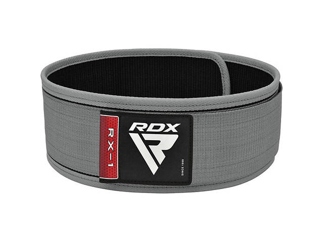 Пояс для важкої атлетики RDX RX1 Weight Lifting Belt Grey XL - Фото 1