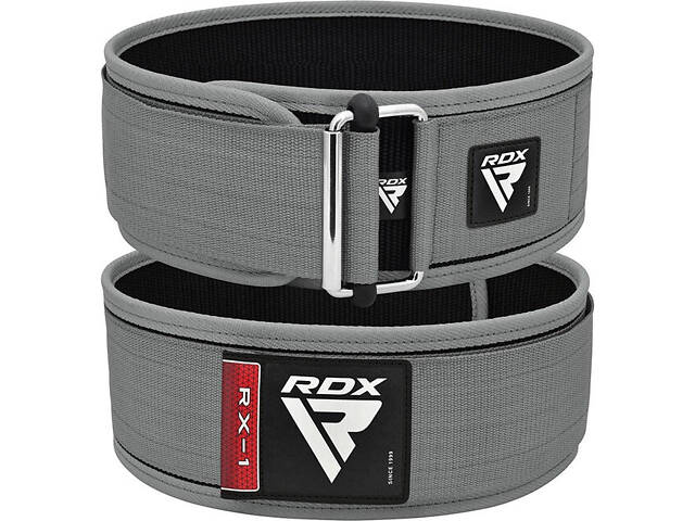 Пояс для важкої атлетики RDX RX1 Weight Lifting Belt Grey XL - Фото 2