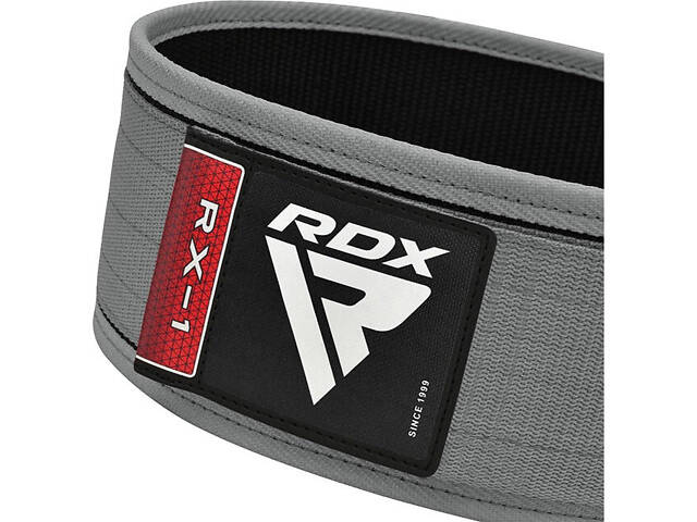 Пояс для важкої атлетики RDX RX1 Weight Lifting Belt Grey XL - Фото 6