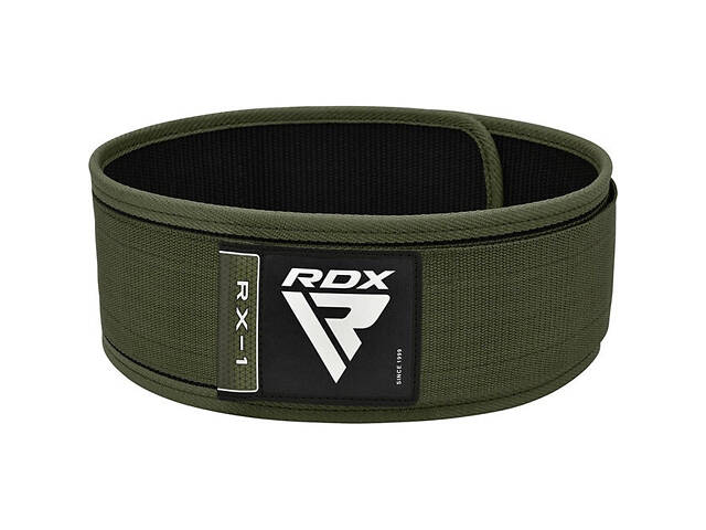 Пояс для важкої атлетики RDX RX1 Weight Lifting Belt Army Green L - Фото 1