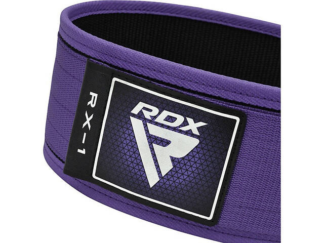 Пояс для важкої атлетики RDX RX1 Weight Lifting Belt Purple XS - Фото 5