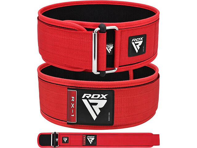 Пояс для важкої атлетики RDX RX1 Weight Lifting Belt RED-XL - Фото 6