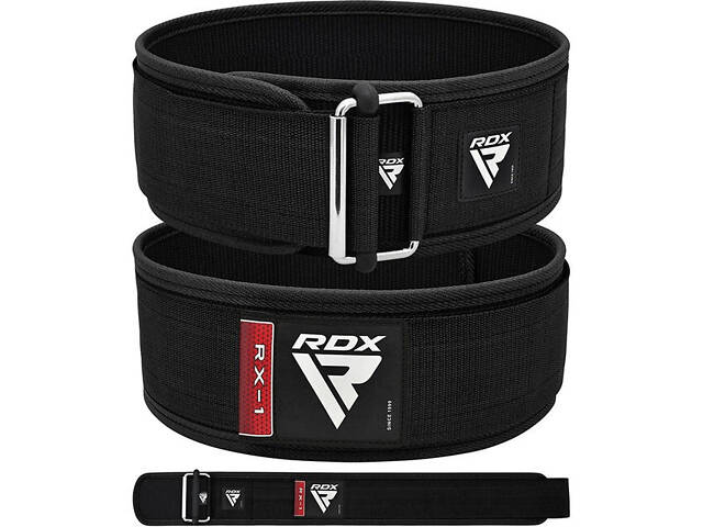 Пояс для важкої атлетики RDX RX1 Weight Lifting Belt Black XL - Фото 2