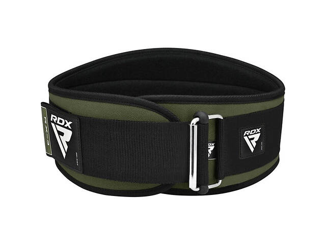 Пояс для важкої атлетики RDX RX3 EVA Curve неопреновий Army Green L - Фото 4