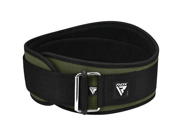 Пояс для важкої атлетики RDX RX3 EVA Curve неопреновий Army Green L - Фото 6