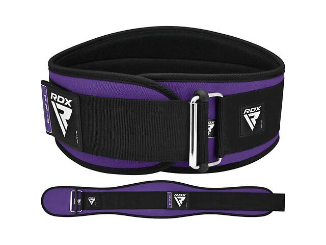 Пояс для важкої атлетики RDX RX3 EVA Curve неопреновий PURPLE-S - Фото 5