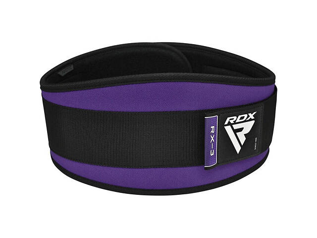 Пояс для важкої атлетики RDX RX3 EVA Curve неопреновий PURPLE-S - Фото 4