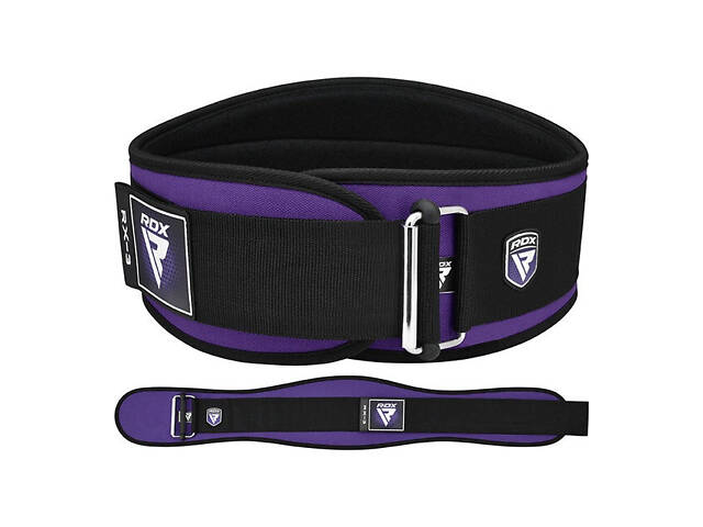 Пояс для важкої атлетики RDX RX3 EVA Curve неопреновий PURPLE-S - Фото 1