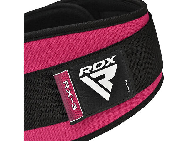 Пояс для важкої атлетики RDX RX3 EVA Curve неопреновий SHARP PINK-S - Фото 3