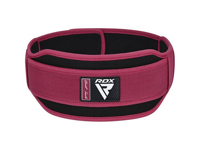 Пояс для важкої атлетики RDX RX5 Double Belt неопреновий Pink XS - Фото 4