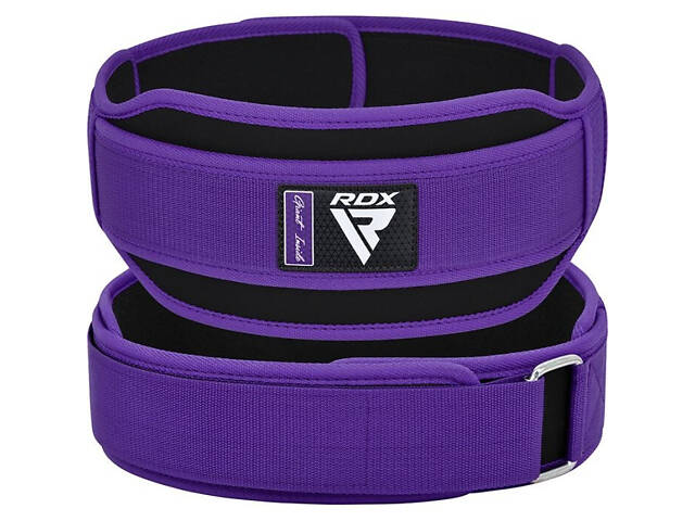 Пояс для важкої атлетики RDX RX5 Double Belt неопреновий Purpel S - Фото 1