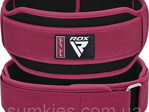 Пояс для важкої атлетики RDX RX5 Double Belt неопреновий Pink S