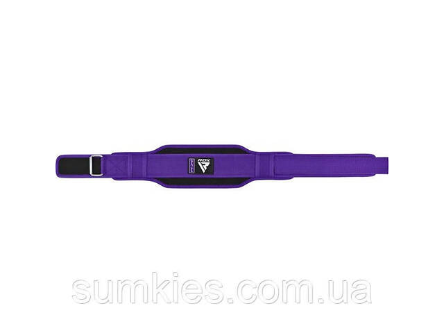 Пояс для важкої атлетики RDX RX5 Double Belt неопреновий Purpel S - Фото 2