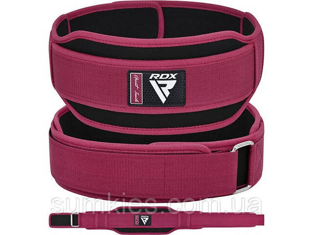 Пояс для важкої атлетики RDX RX5 Double Belt неопреновий Pink S - Фото 8