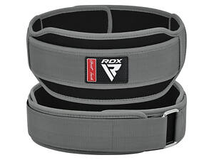 Пояс для важкої атлетики RDX RX5 Double Belt неопреновий Grey S