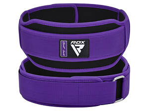 Пояс для тяжелой атлетики RDX RX5 Double Belt неопреновый Purpel S