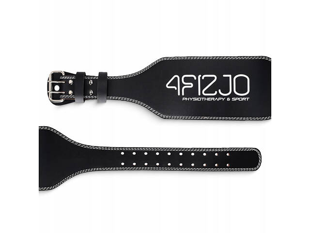 Пояс для важкої атлетики 4FIZJO шкіряний Size L Black (P-5905973404310) - Фото 8