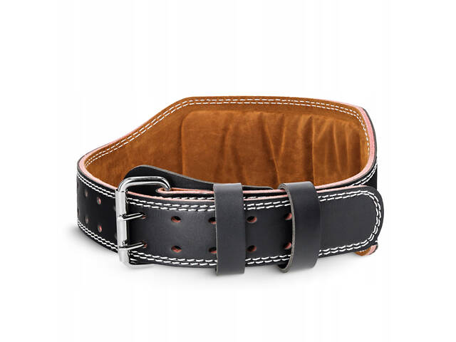 Пояс для важкої атлетики 4FIZJO шкіряний Size L Black (P-5905973404310) - Фото 7