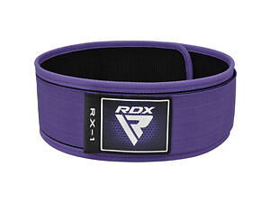 Пояс для важкої атлетики RDX RX1 Weight Lifting Belt Purple XS