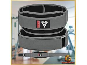 Пояс для важкої атлетики пауерліфтингу атлетичний пояс неопреновий RDX RX5 розмір L