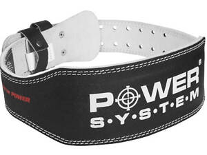 Пояс для важкої атлетики Power System PS-3250 Power Basic шкіряний Black L