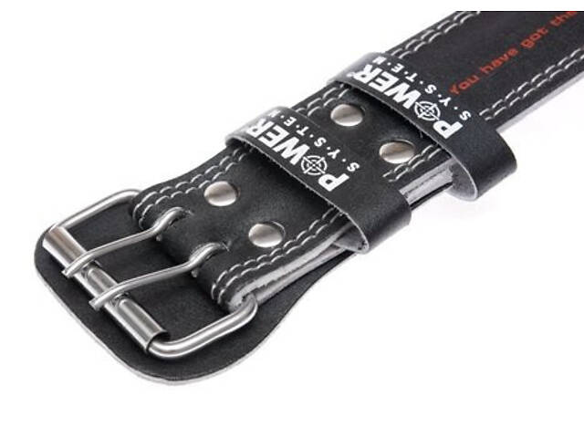 Пояс для важкої атлетики Power System PS-3250 Power Basic шкіряний Black XL - Фото 4