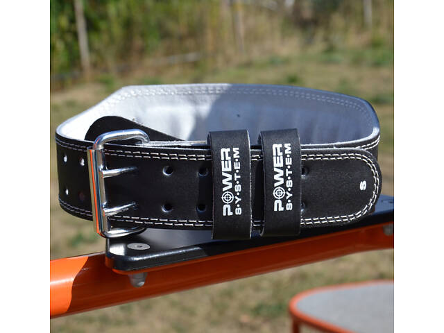Пояс для важкої атлетики Power System PS-3250 Power Basic шкіряний Black XL - Фото 7