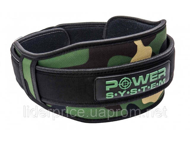 Пояс для важкої атлетики Power System PS-3220 Predator неопреновий Камуфляж M, Оригінал! - Фото 1